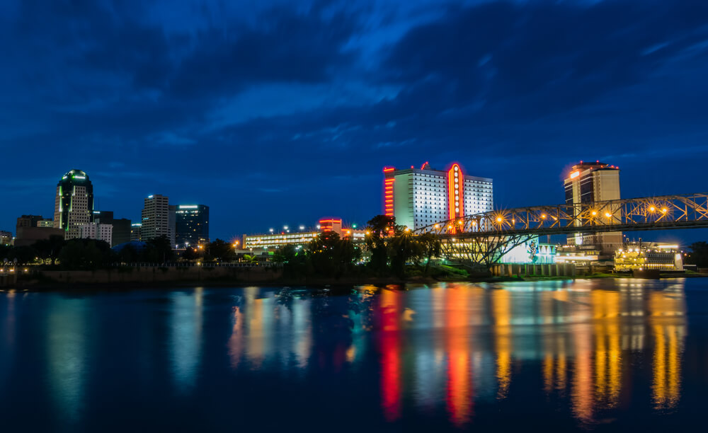 Bossier City Car Insurance - An image of the Bossier City, LA Skyline.