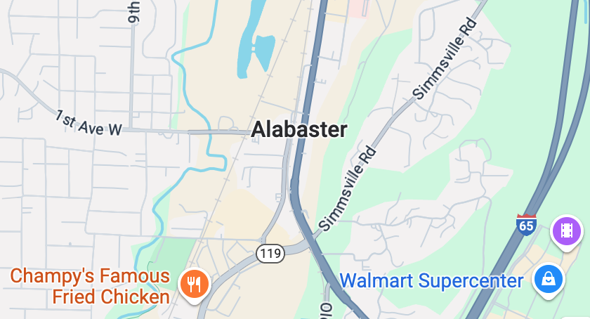 Alabaster, AL Google Maps