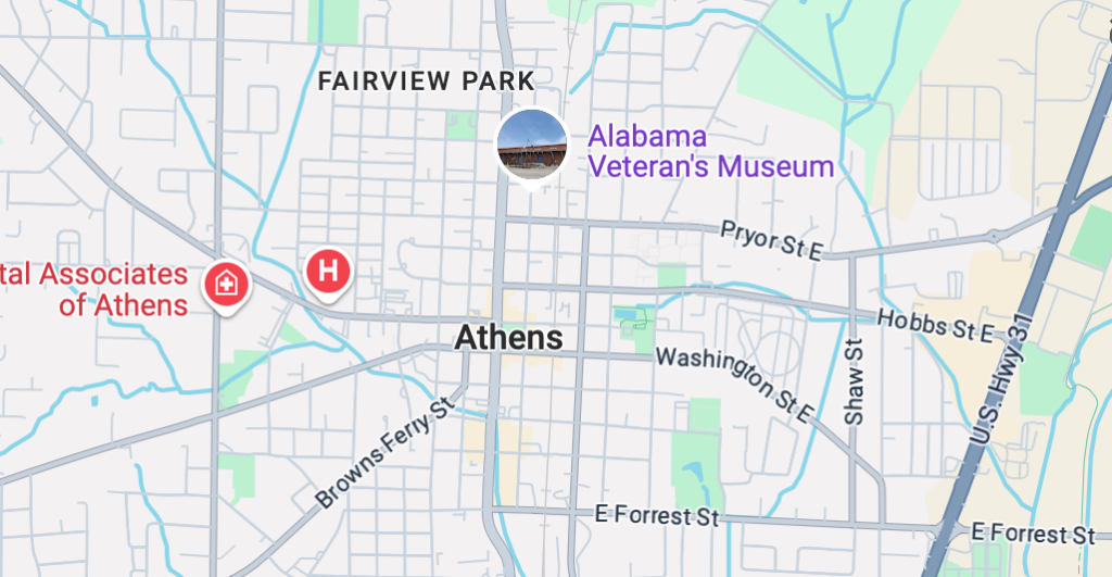 Athens, AL Google Maps