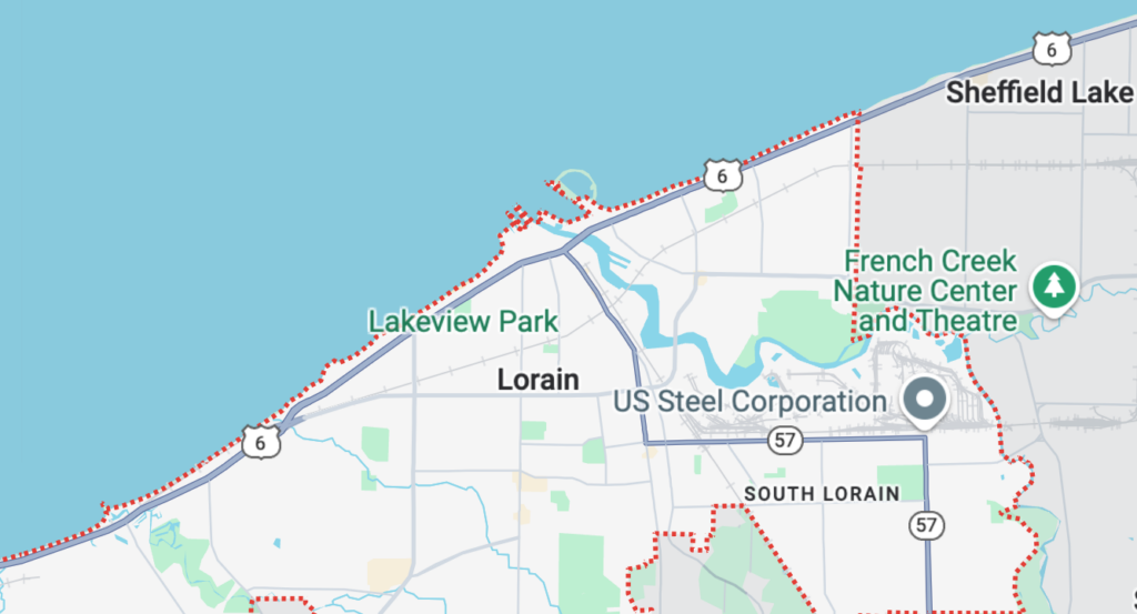 Lorain OH Google Maps