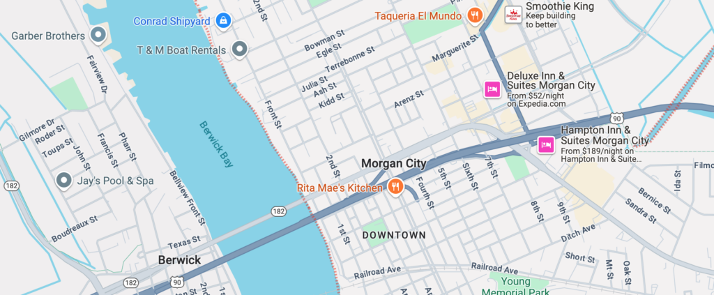 Morgan City, LA Google Maps
