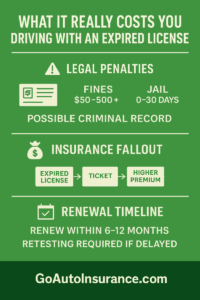 Can You Legally Drive with an Expired License? Go Auto Insurance