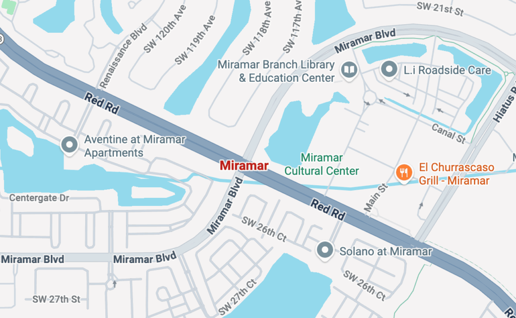 Miramar FL Google Maps Image