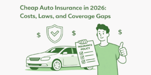Cheap Auto Insurance in 2026: Costs, Laws, and Coverage Gaps