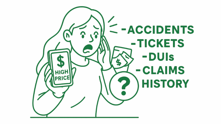 How my car insurance rate impact by driving records