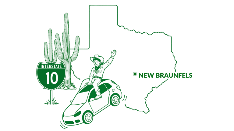 Cheap car insurance company near New Braunfels, TX