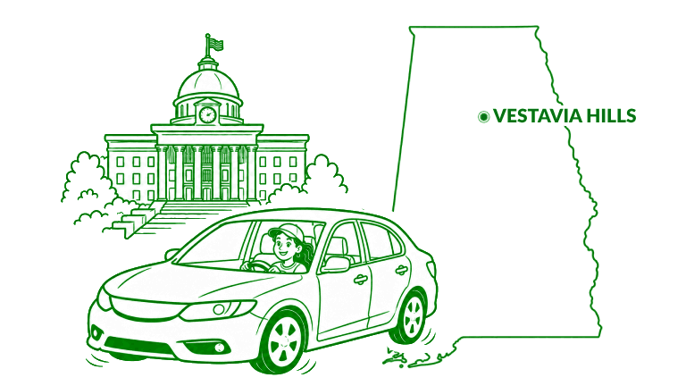 Low price car insurer near Vestavia Hills, AL